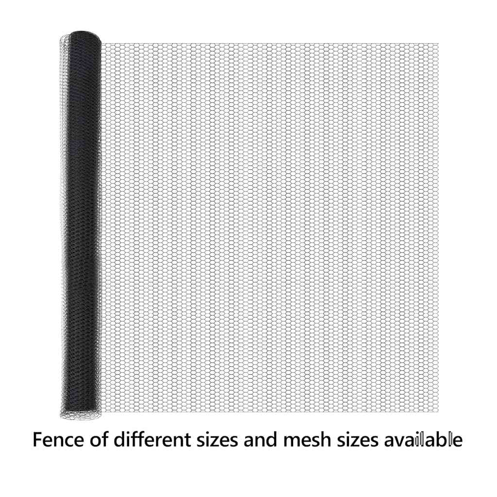Hexagon Fence Grey 1.6 x 100 m PVC