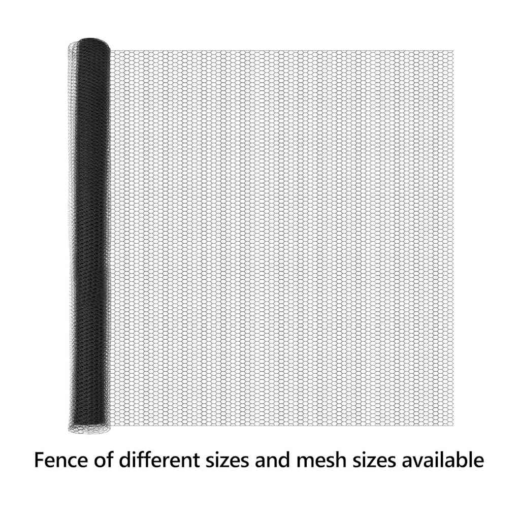 Hexagon Fence Grey 1.6 x 100 m PVC