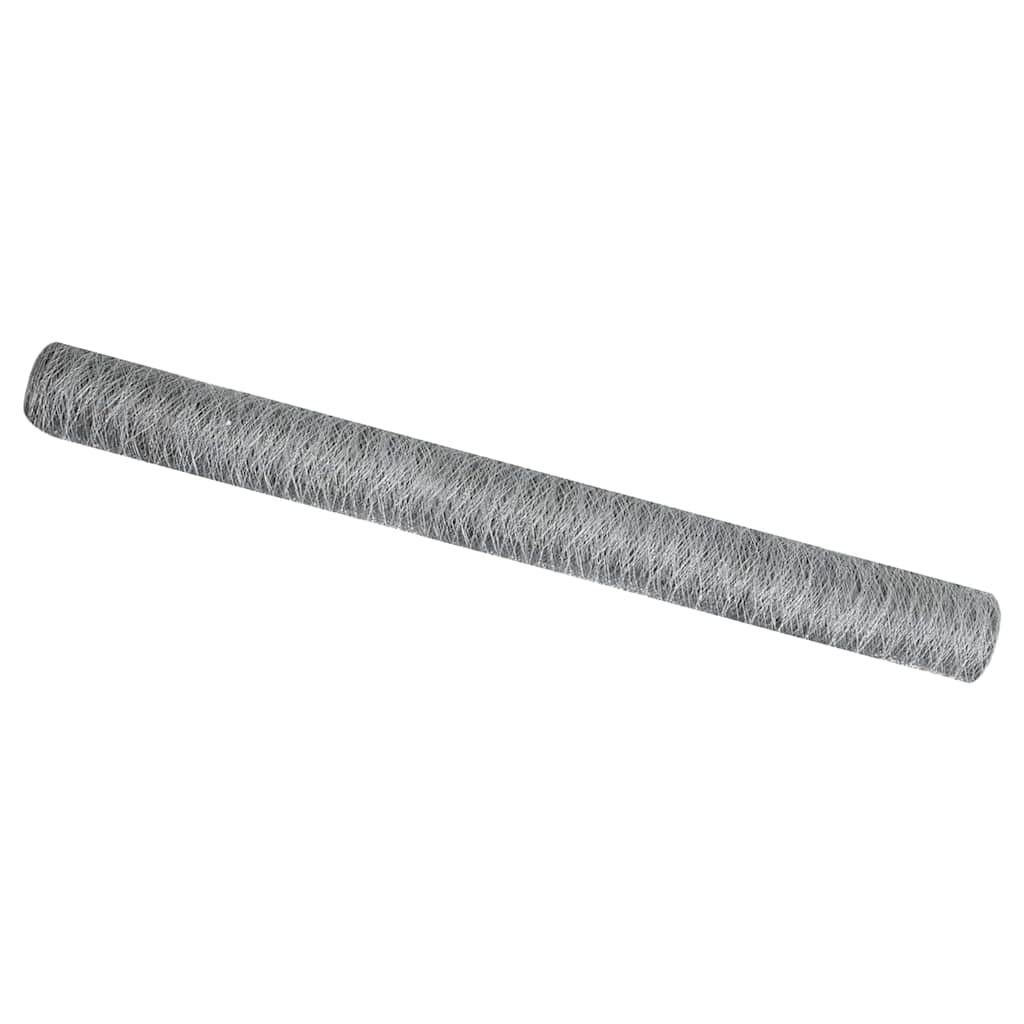 Hexagon Fence Silver 1.6 x 25 m Galvanised steel