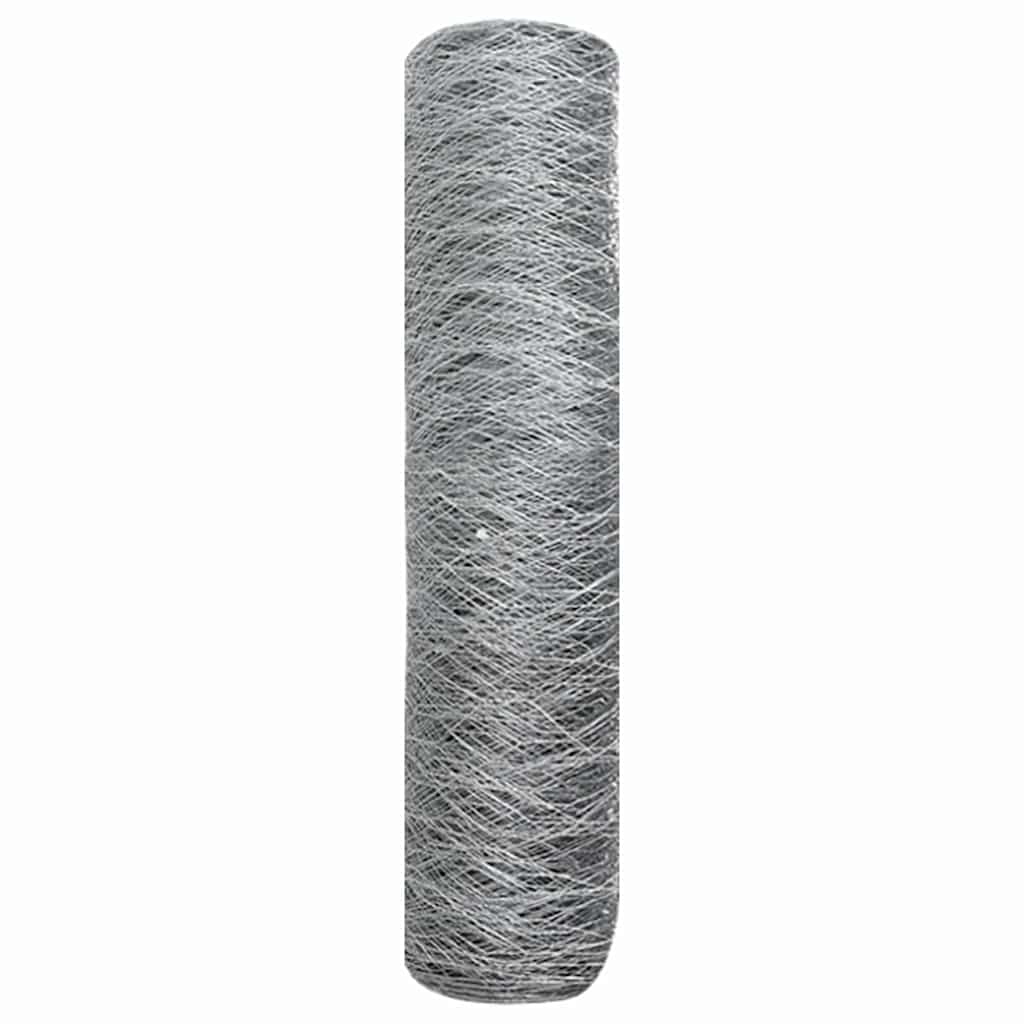 Hexagon Fence Silver 0.6 x 50 m Galvanised steel