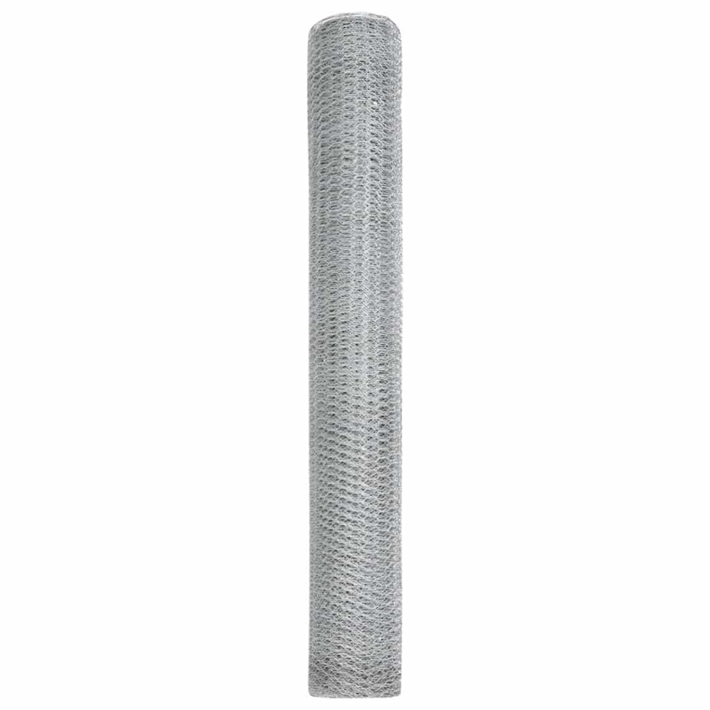 Hexagon Fence Silver 1.2 x 50 m Galvanised steel