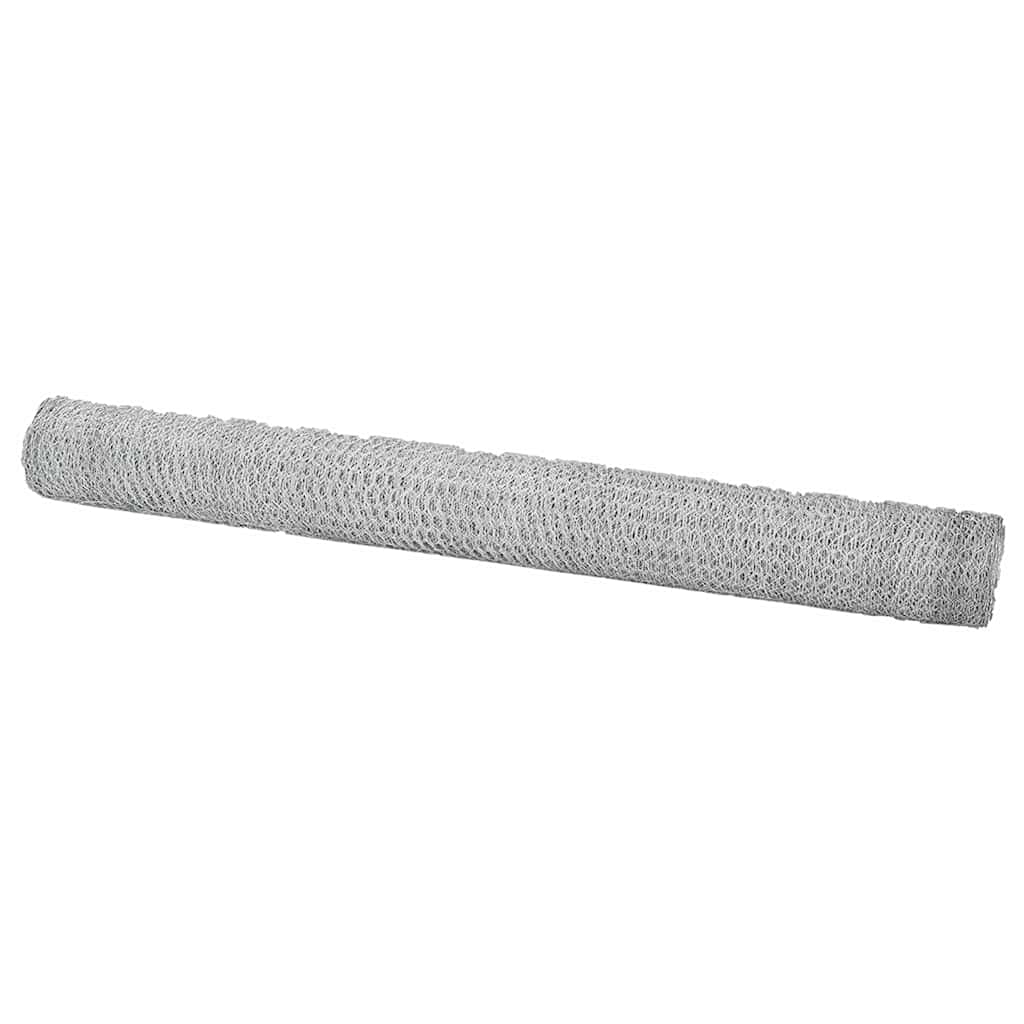 Hexagon Fence Silver 1.5 x 50 m Galvanised steel