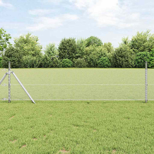 Hexagon Fence Silver 0.8 x 100 m Galvanised steel