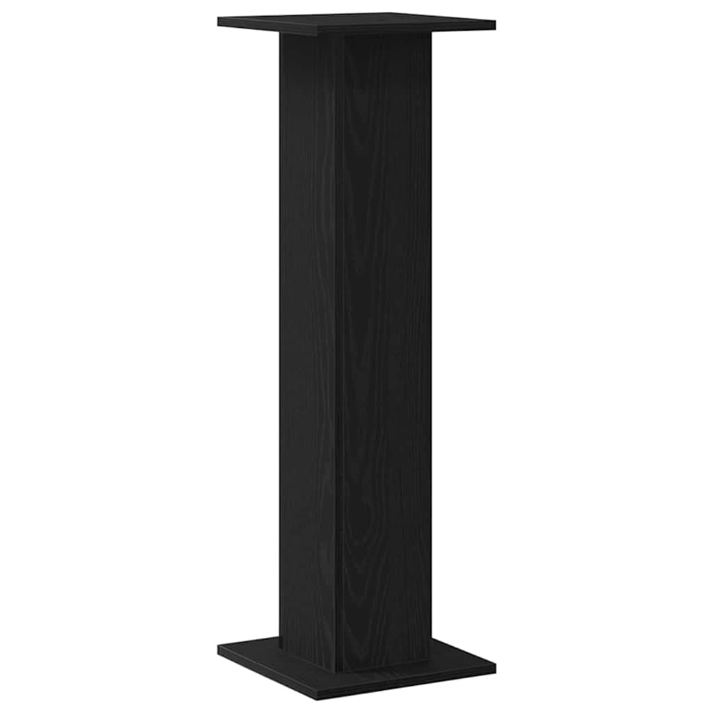 vidaXL Plant Stand 2 pcs Black Oak 30 x 30 x 95 cm Engineered wood