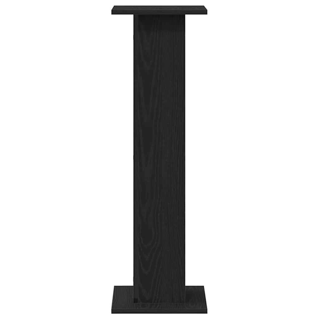 vidaXL Plant Stand 2 pcs Black Oak 30 x 30 x 95 cm Engineered wood