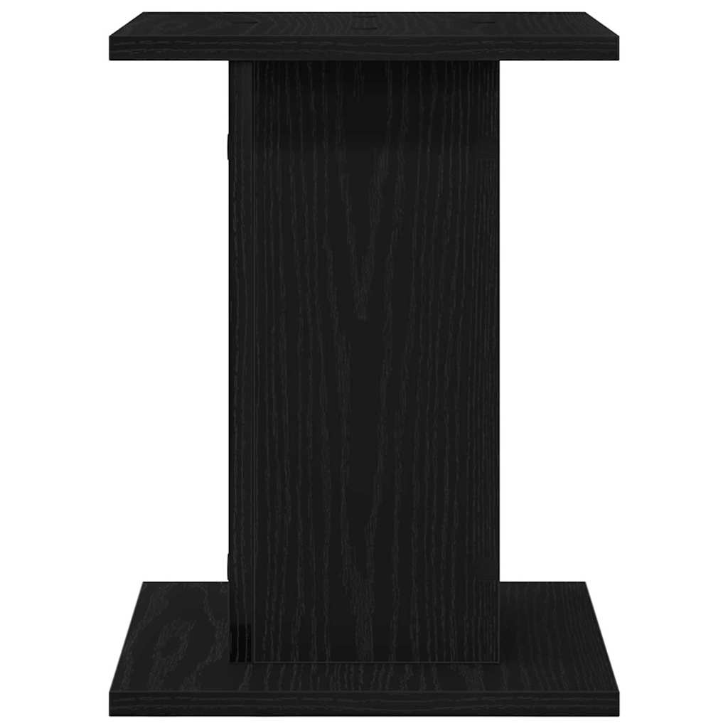 vidaXL Plant Stand 2 pcs Black oak 30 x 30 x 40 cm Engineered wood