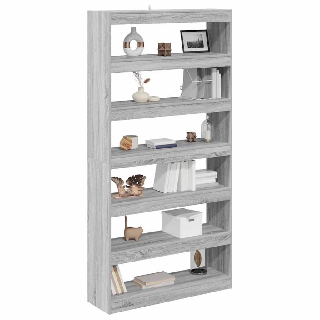 Book Cabinet 6-Tier 100 x 30 x 198 cm Engineered Wood