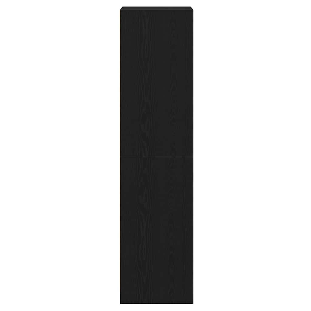 Wardrobe with Shelf Black Oak 50 x 50 x 200 cm Engineered Wood