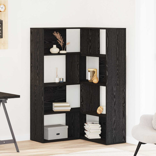 Wardrobe 6-Tier 85 x 85 x 140 cm Engineered Wood Black Oak