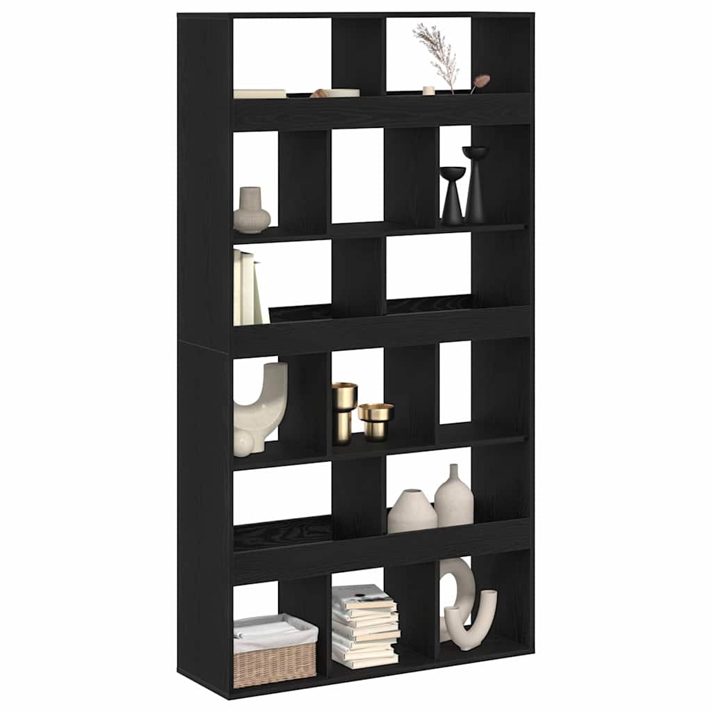 Book Cabinet 2 pcs Black Oak 100 x 33 x 187.5 cm