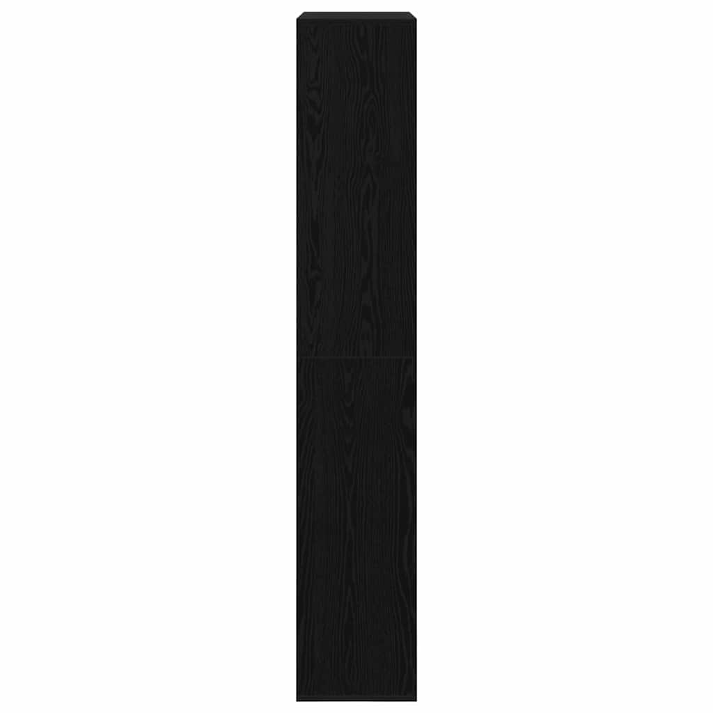 Book Cabinet 2 pcs Black Oak 100 x 33 x 187.5 cm