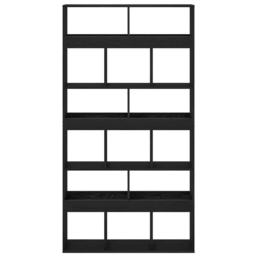 Book Cabinet 2 pcs Black Oak 100 x 33 x 93.75 cm