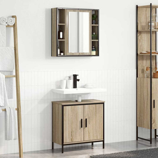 Bathroom Furniture Set 2 pcs Brown 60 x 30 x 60 cm