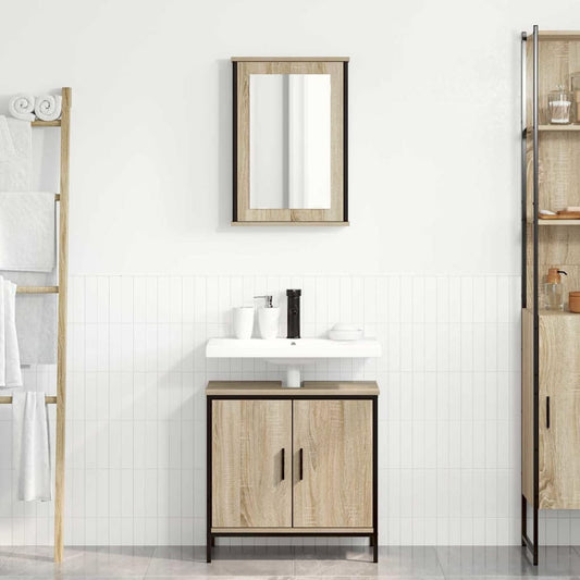 Bathroom Furniture Set 2 pcs Brown 60 x 30 x 60 cm