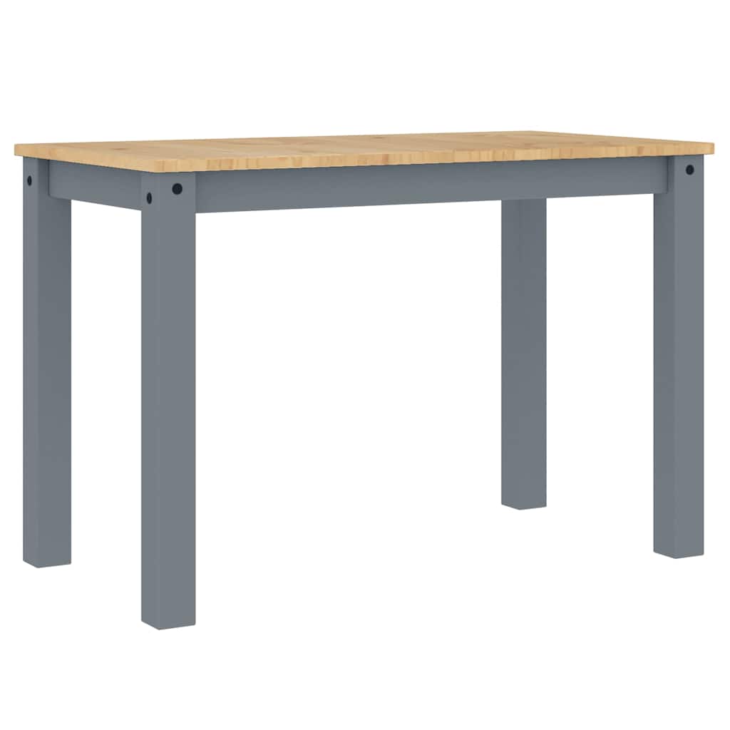 3 Piece Dining Set "PANAMA" Grey Solid Wood Pine