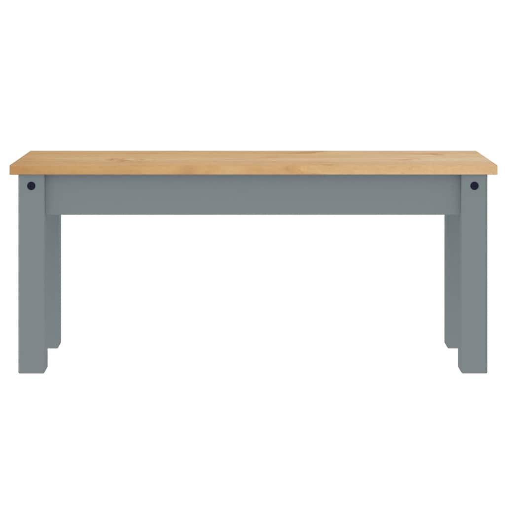 4 Piece Dining Set "PANAMA" Grey Solid Wood Pine
