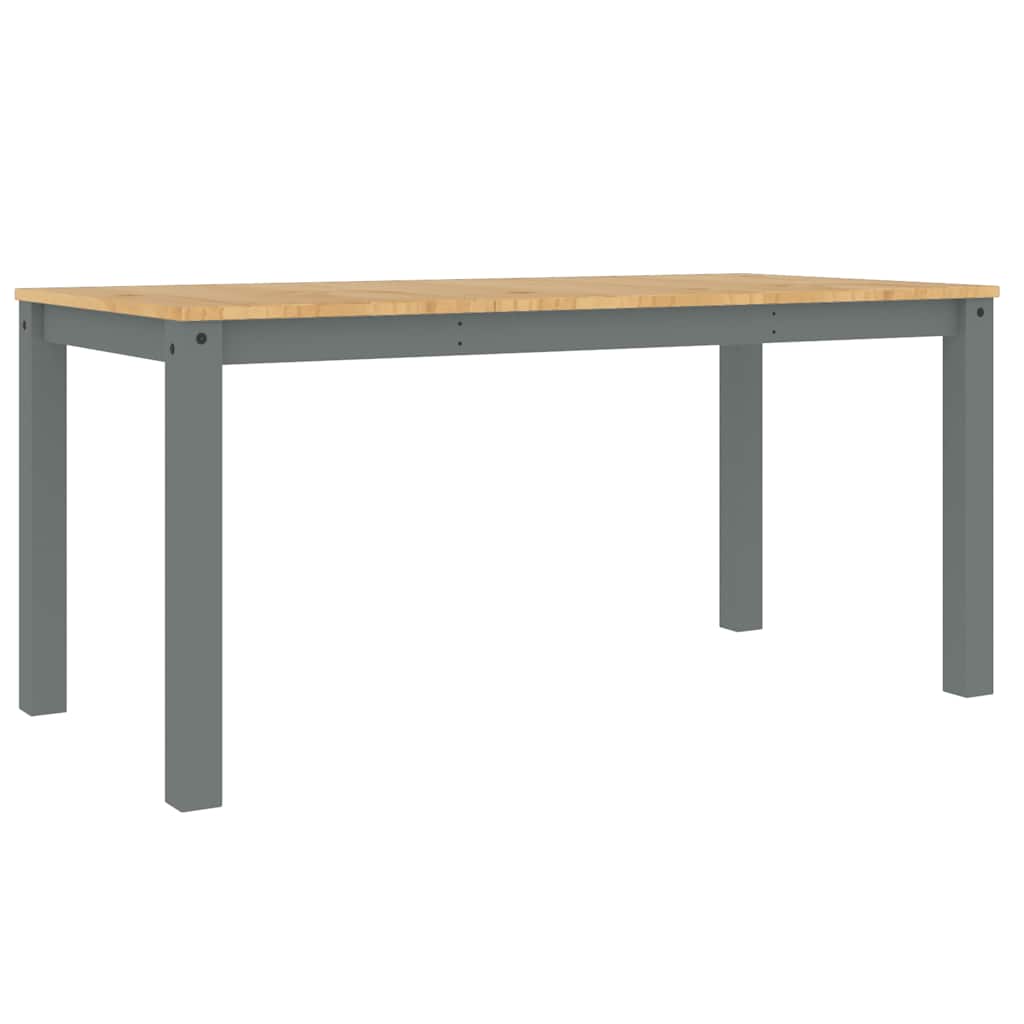 3 Piece Dining Set "PANAMA" Grey Solid Wood Pine