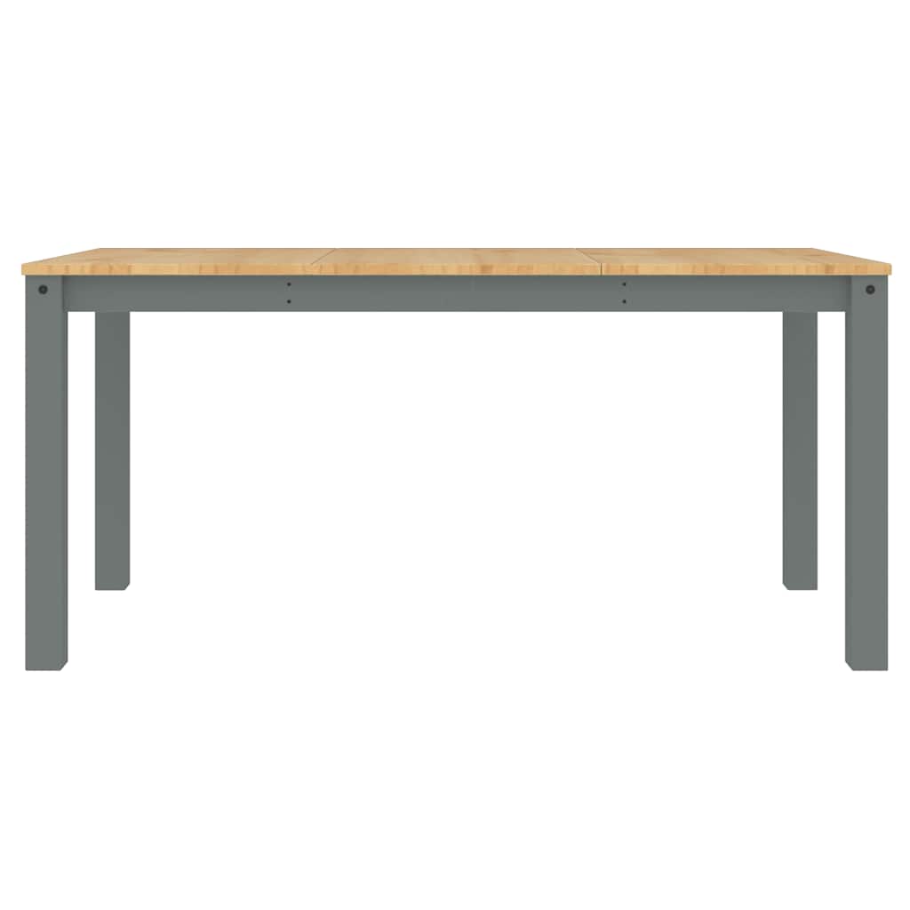 3 Piece Dining Set "PANAMA" Grey Solid Wood Pine