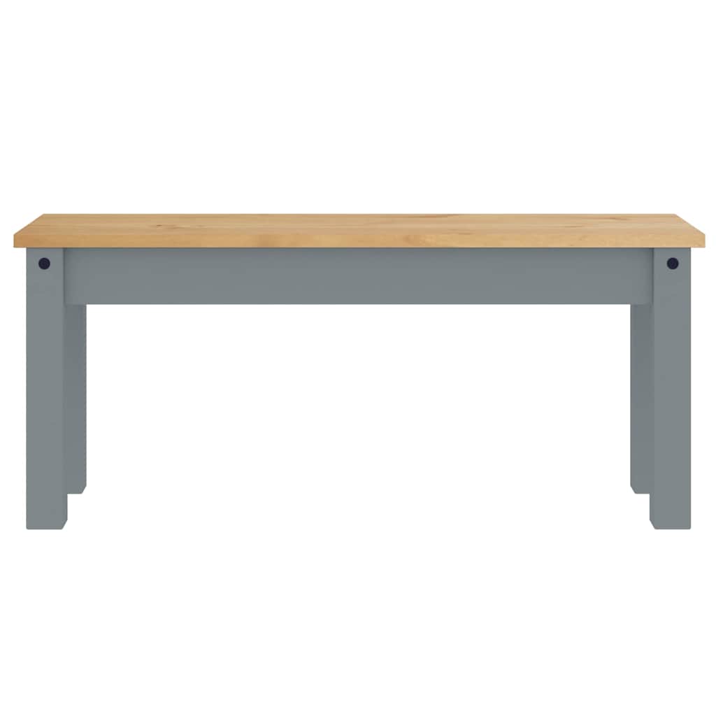 4 Piece Dining Set "PANAMA" Grey Solid Wood Pine