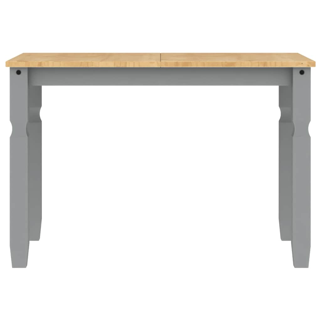 3 Piece Dining Set PANAMA Grey Solid Wood Pine