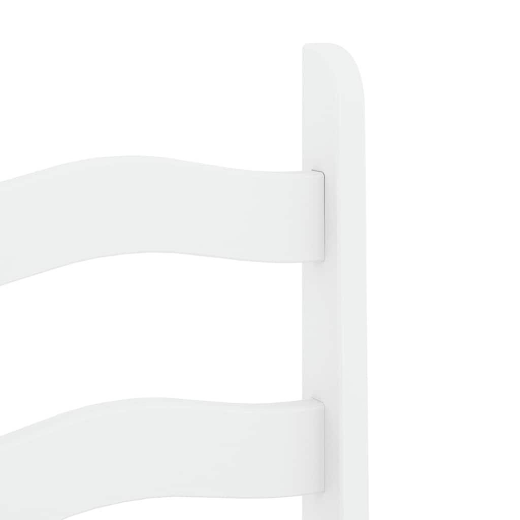 7 Piece Dining Set PANAMA White Solid Wood Pine