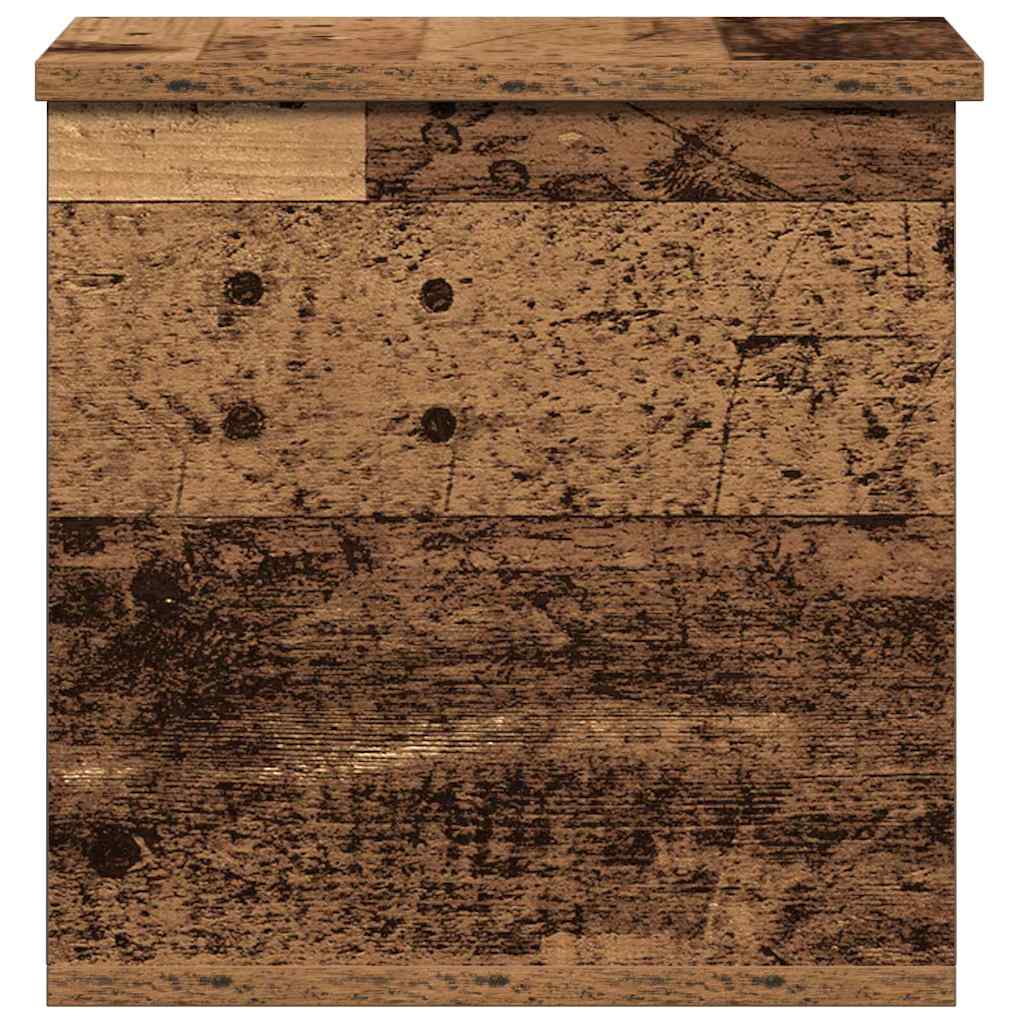Storage Box Old Wood 30 x 35 x 35 cm Engineered Wood