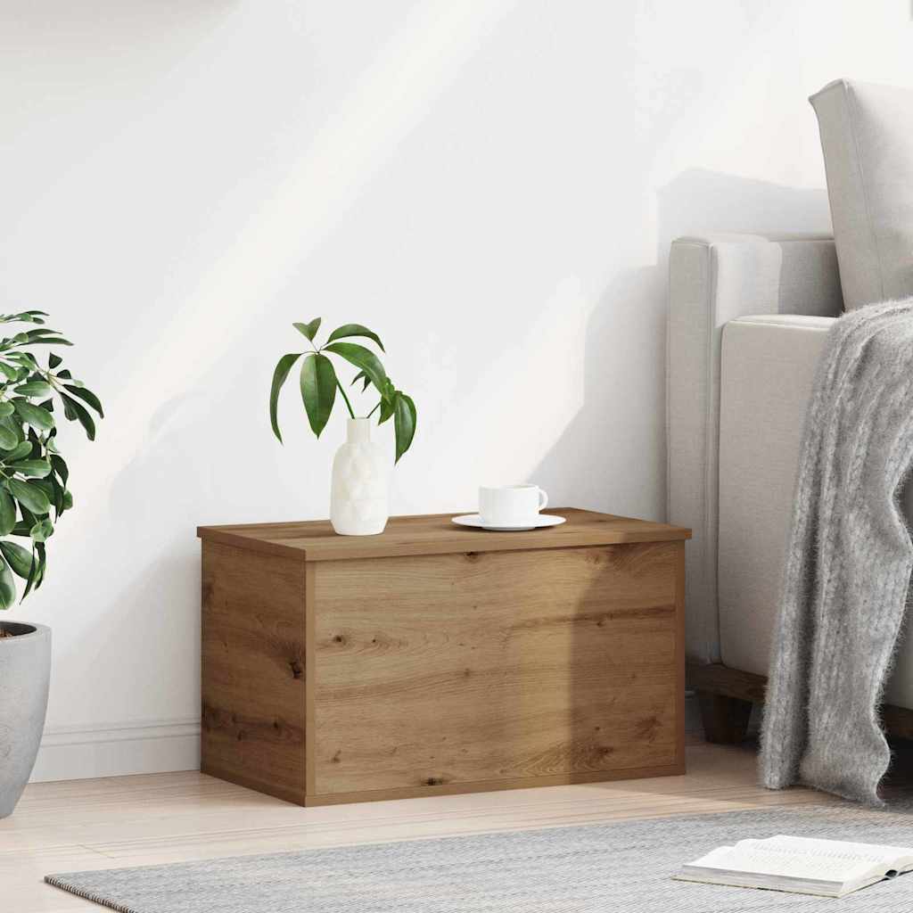 Storage Box Artisan Oak 60 x 35 x 35 cm Engineered Wood