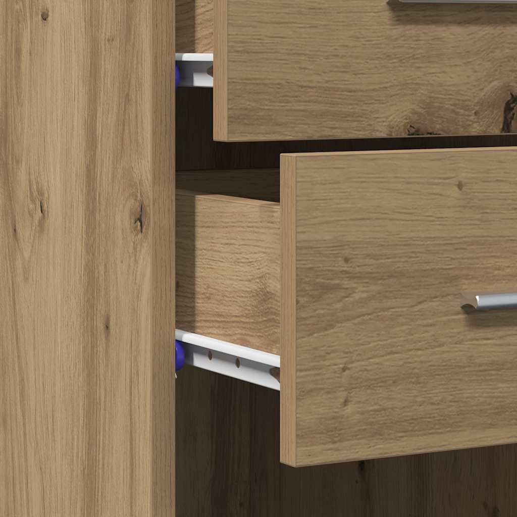 Bookcase Artisan Oak 30 x 42.4 x 185.2 cm