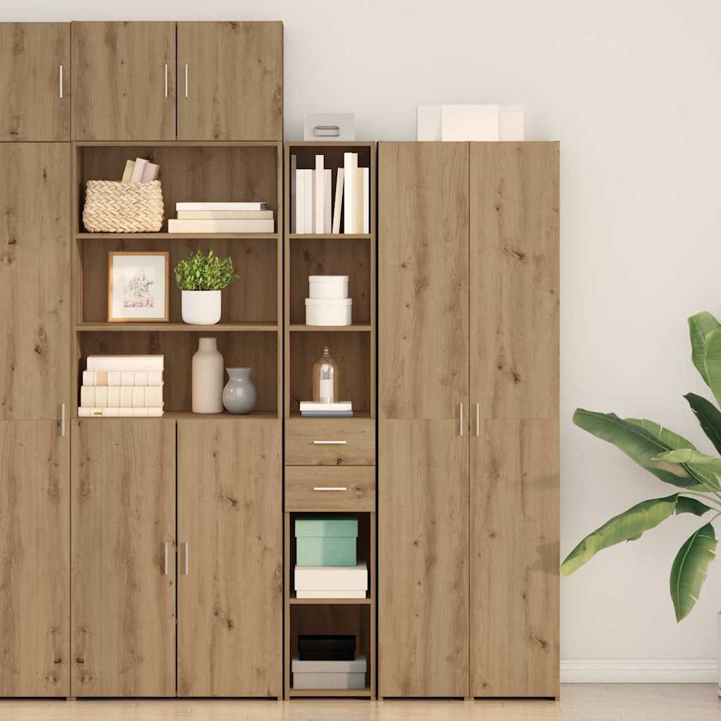 Bookcase Artisan Oak 30 x 42.4 x 185.2 cm