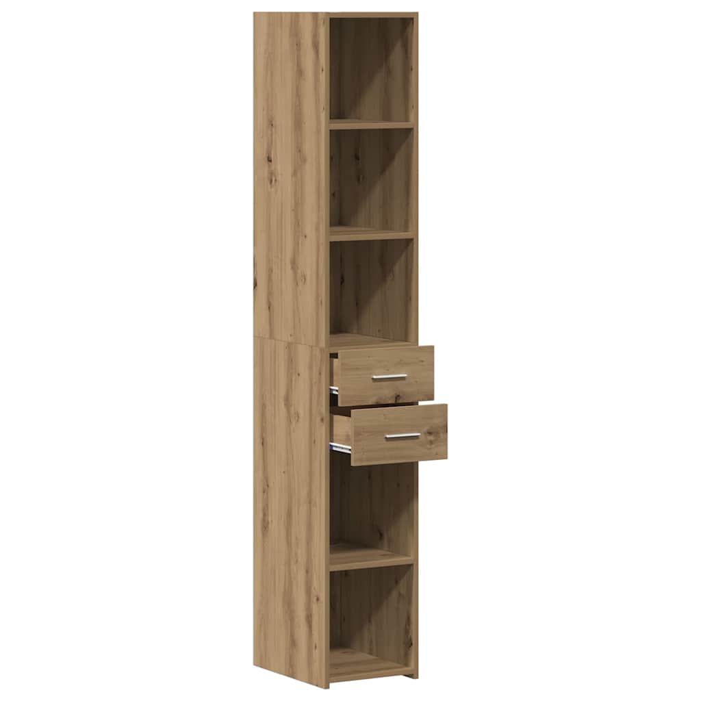 Bookcase Artisan Oak 30 x 42.4 x 185.2 cm