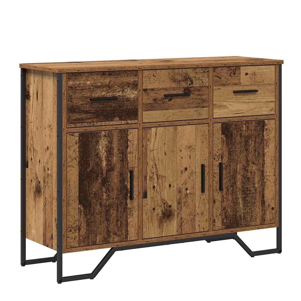 Sideboard with Drawer Old Wood 97 x 32.5 x 74.5 cm
