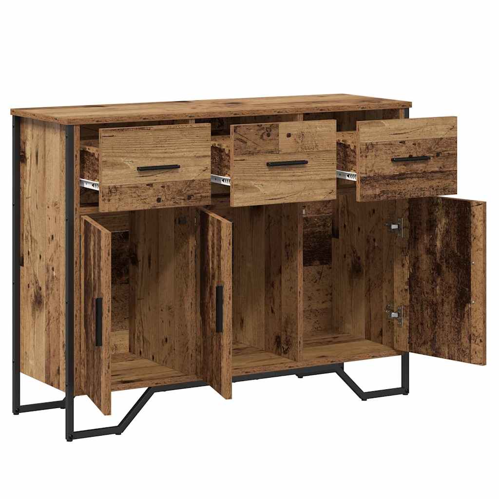 Sideboard with Drawer Old Wood 97 x 32.5 x 74.5 cm