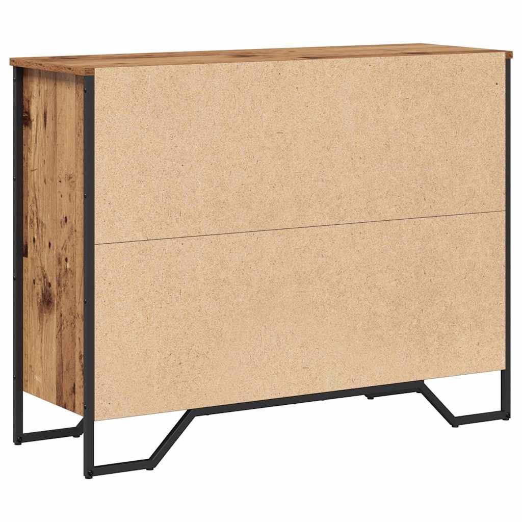 Sideboard with Drawer Old Wood 97 x 32.5 x 74.5 cm