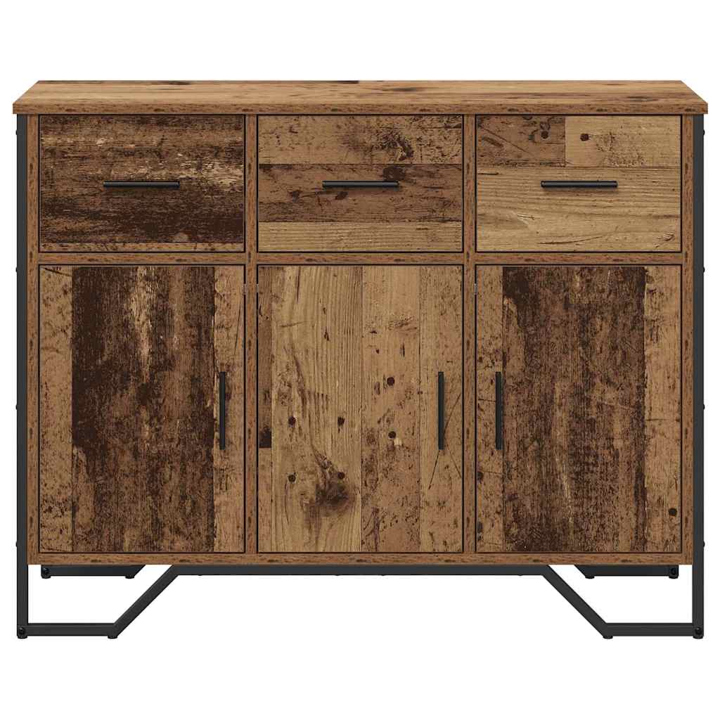 Sideboard with Drawer Old Wood 97 x 32.5 x 74.5 cm