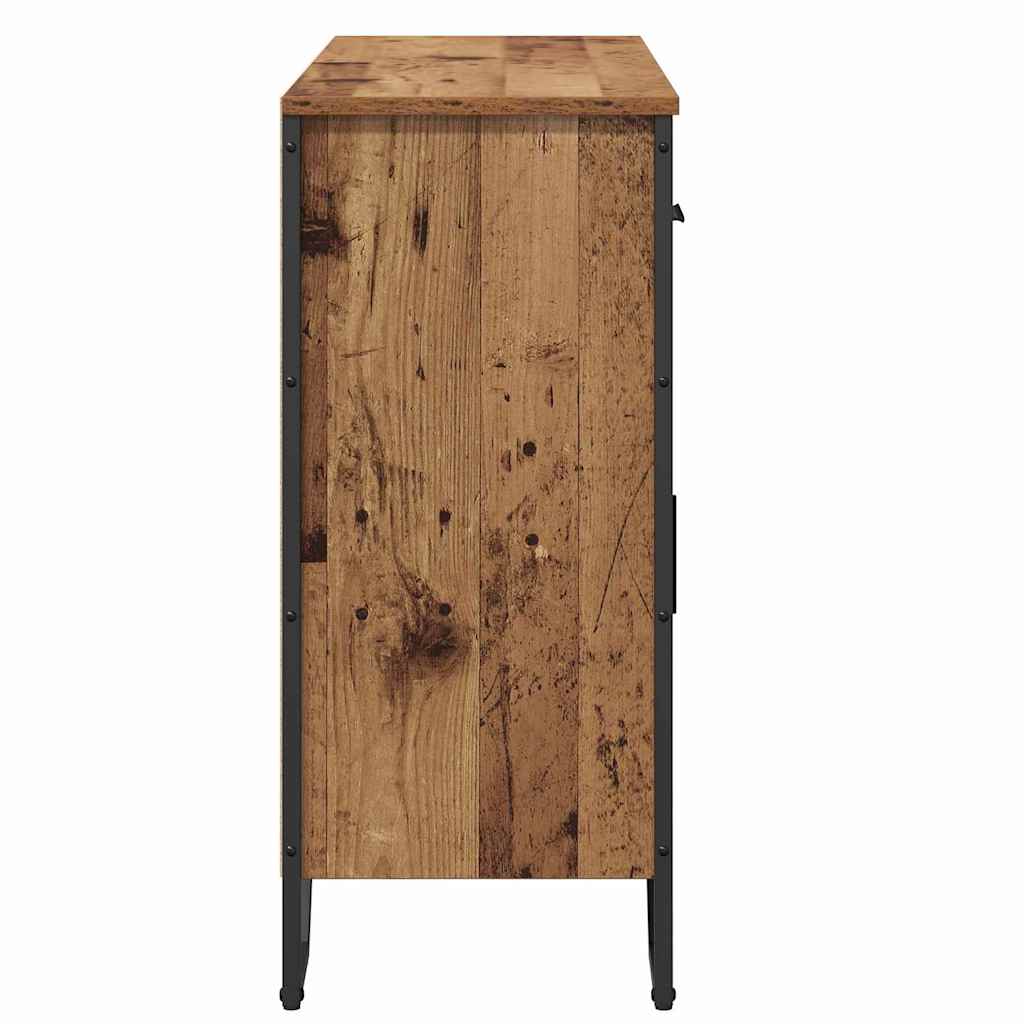 Sideboard with Drawer Old Wood 97 x 32.5 x 74.5 cm