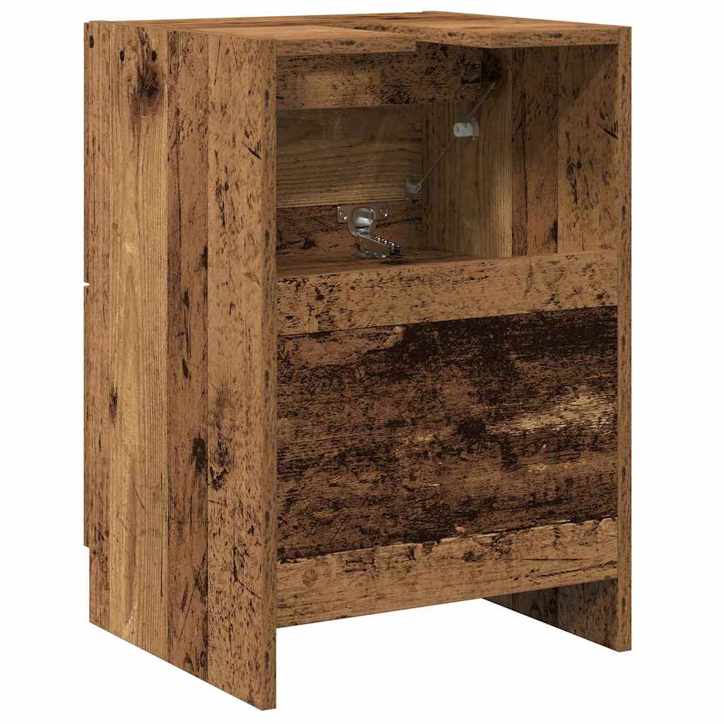 vidaXL Sink Cabinet with Door Old Wood 40 x 37 x 59 cm Engineered wood