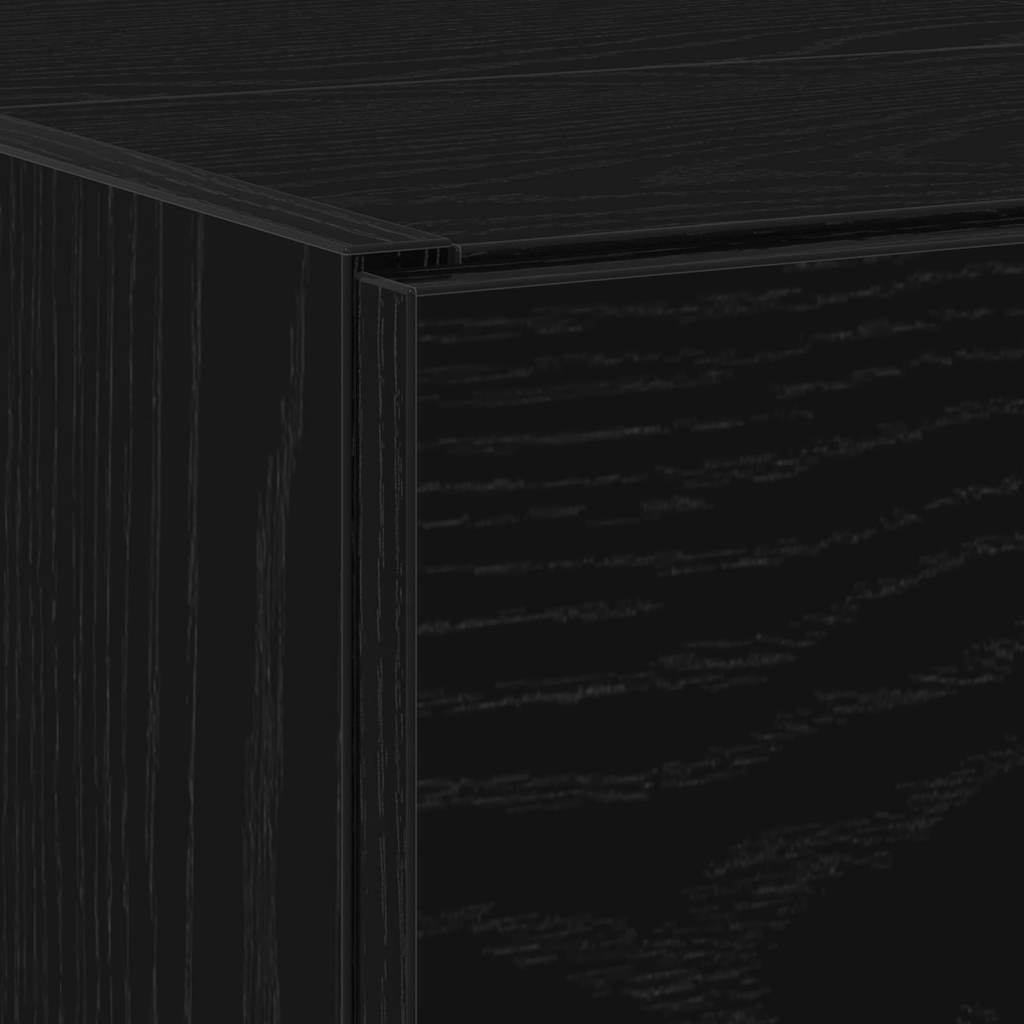 vidaXL Sink Cabinet Black Oak 59 x 37 x 59 cm Engineered wood