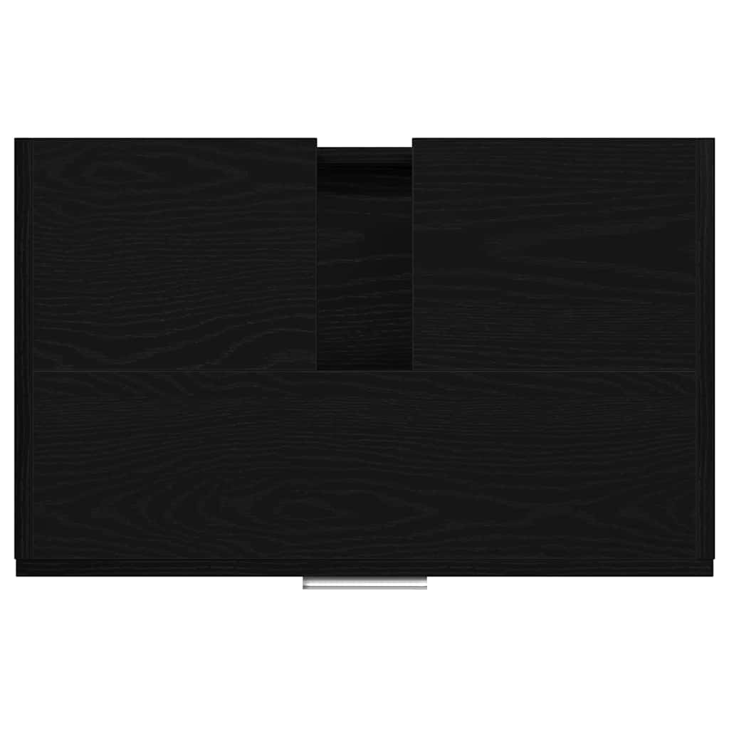 vidaXL Sink Cabinet Black Oak 59 x 37 x 59 cm Engineered wood