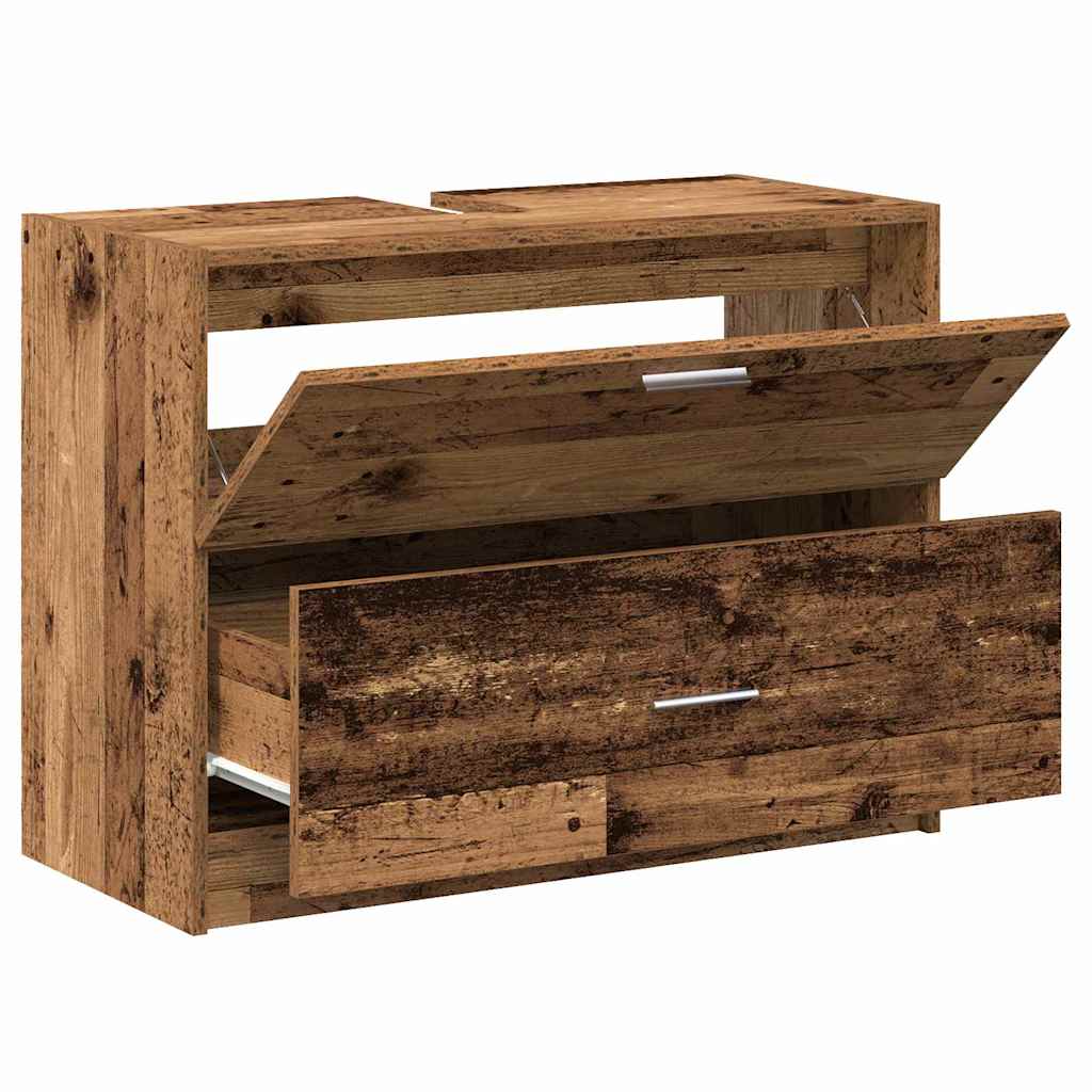 Bathroom Cabinet Old Wood 78 x 37 x 59 cm Engineered wood