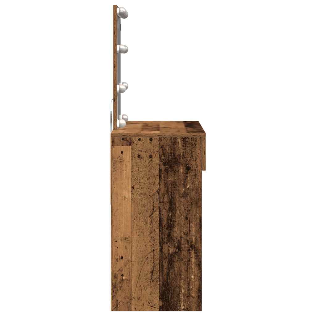 Dressing Table Old Wood 100 x 40 x 130 cm Engineered Wood