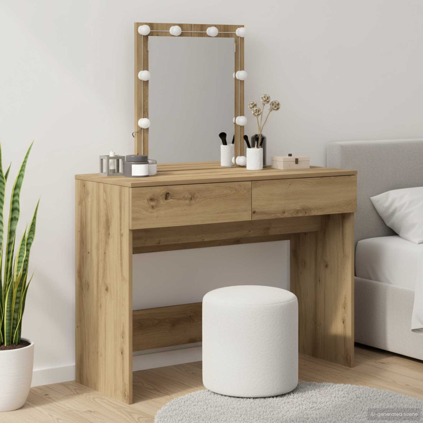Dressing Table Artisan Oak 100 x 40 x 130 cm Engineered Wood