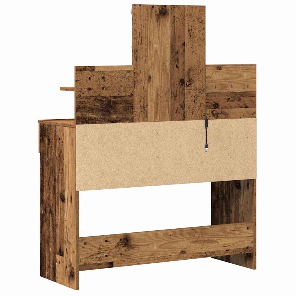 Dressing Table Old Wood 100 x 40 x 130 cm Engineered Wood