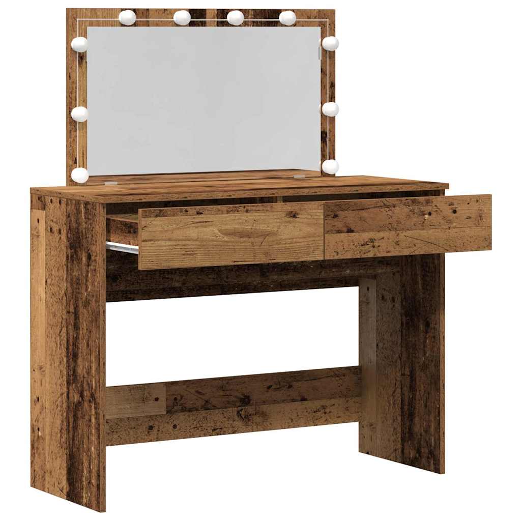 Dressing Table Old Wood 100 x 40 x 120 cm Engineered Wood