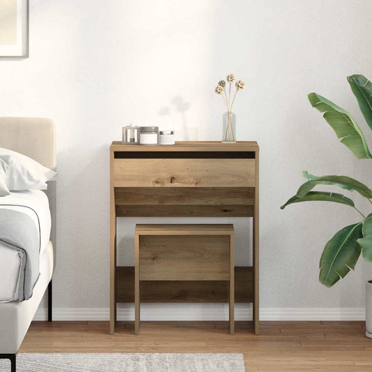 Dressing Table 2 pcs Artisan oak 60 x 40 x 75 cm