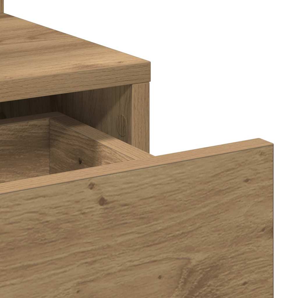 Dressing Table Artisan Oak 80 x 35 x 132 cm Engineered Wood