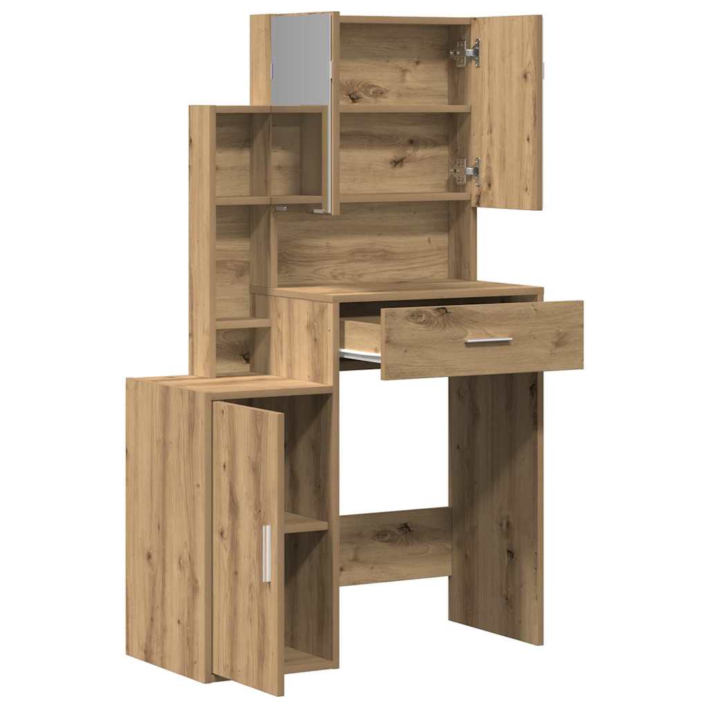 Dressing Table Artisan Oak 80 x 35 x 132 cm Engineered Wood