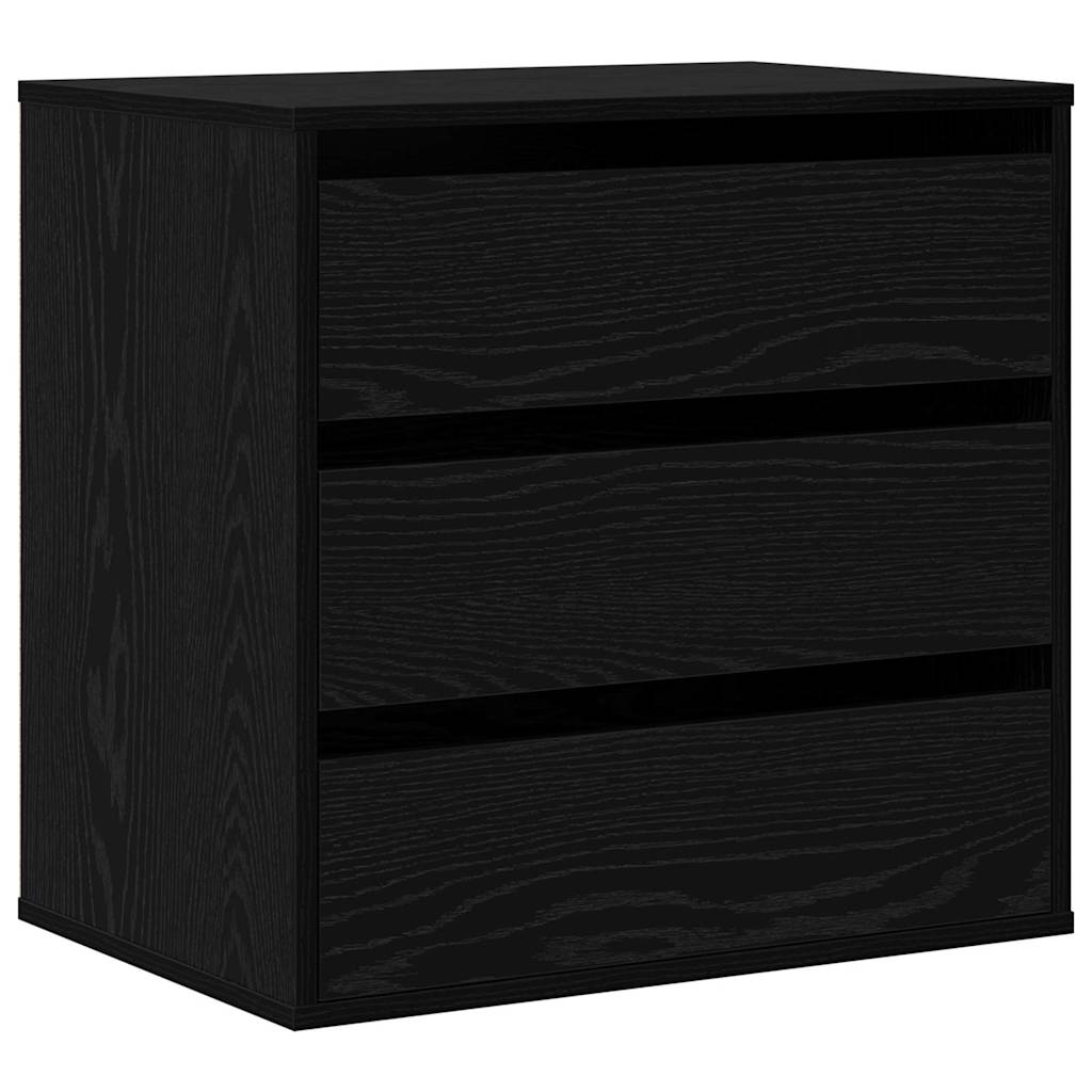 Drawer Cabinet Black 61 x 41 x 58 cm Engineered Wood