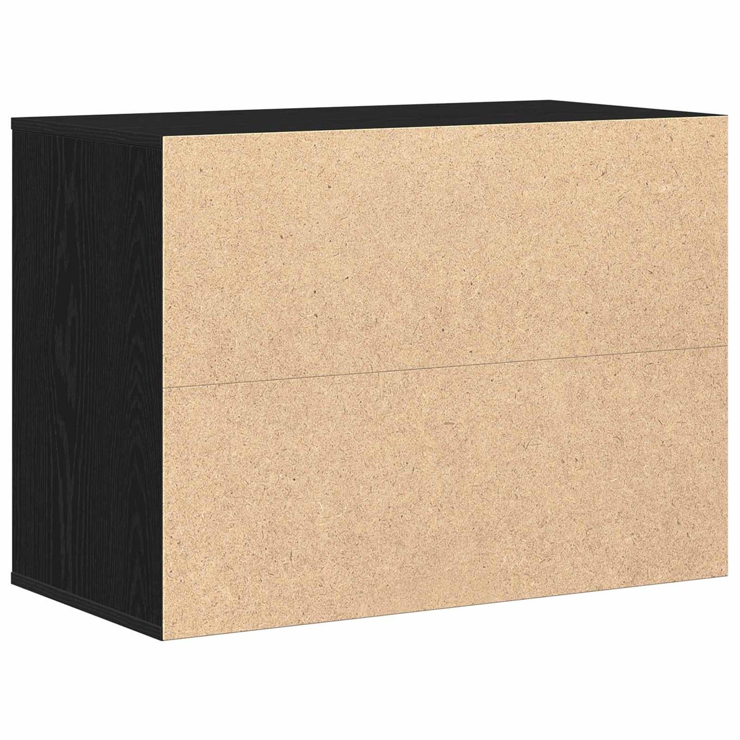 Drawer Cabinet 3-Drawer Black 80 x 41 x 58 cm Engineered Wood