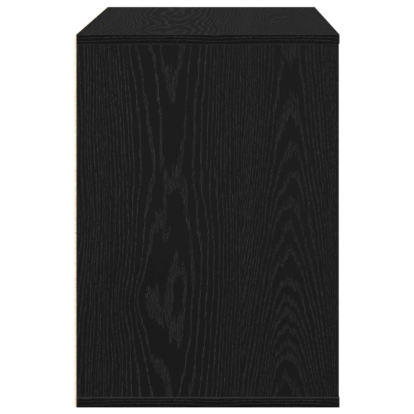 Drawer Cabinet 3-Drawer Black 80 x 41 x 58 cm Engineered Wood