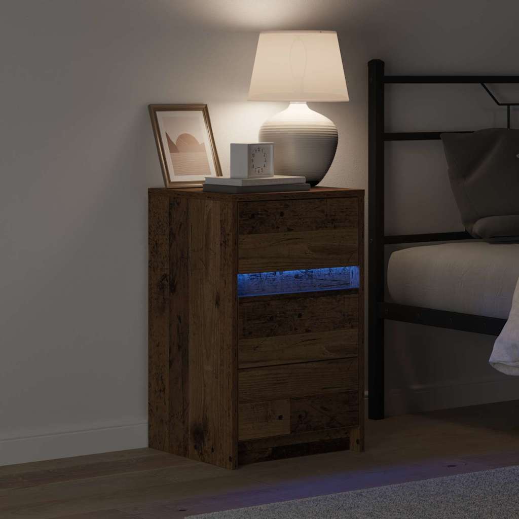 Bedside Cabinet Old Wood 38 x 34 x 61 cm Engineered wood